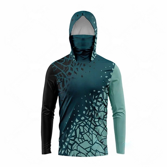 Fishing Shirt Uv Protection - ملابس صيد السمك من MALFC للرجال،