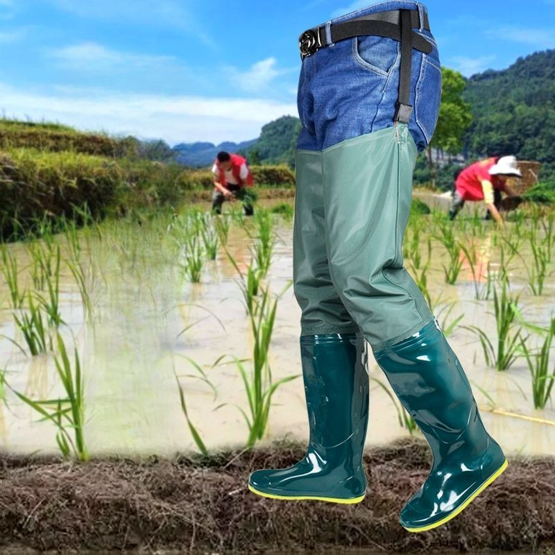 أحذية طويلة فوق الركبة مقاومة  - مراجعة Fishing Boots وسعره