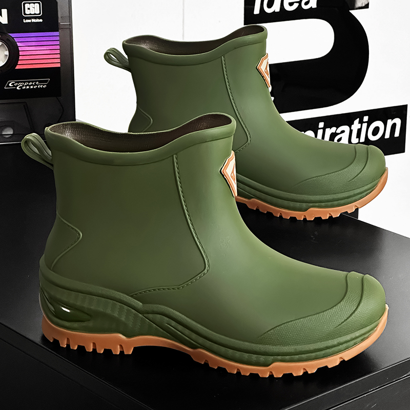 أحذية مطر رجالية مقاومة للانزل - مراجعة Fishing Boots وسعره